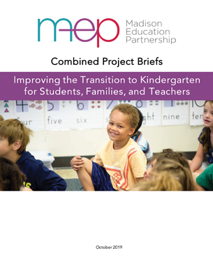 Improving the Transition to Kindergarten